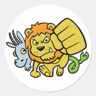 Super Punch Mascot Sticker