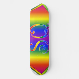 Super Queer (SQ) Gay Pride Cape Skateboard 8½"