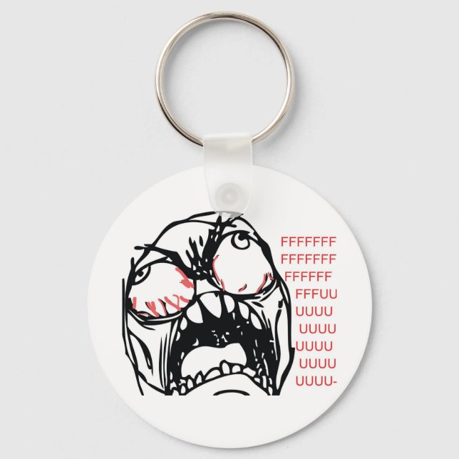 Super Rage Troll Key Ring (Front)