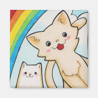 Super Rainbow Kittens Magnet