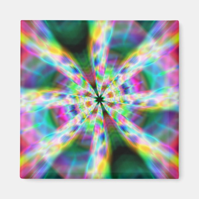 Super Rainbow Zoom Hallway Magnet (Front)