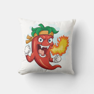 Super Red-Hot Cartoon Chilli Pepper Cushion