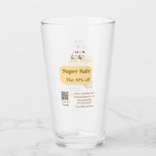 super sale business discount scan QR code details  Glass