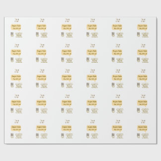 super sale business discount scan QR code details  Wrapping Paper