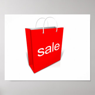 SUPER SALE SHOPPING BAG POSTER