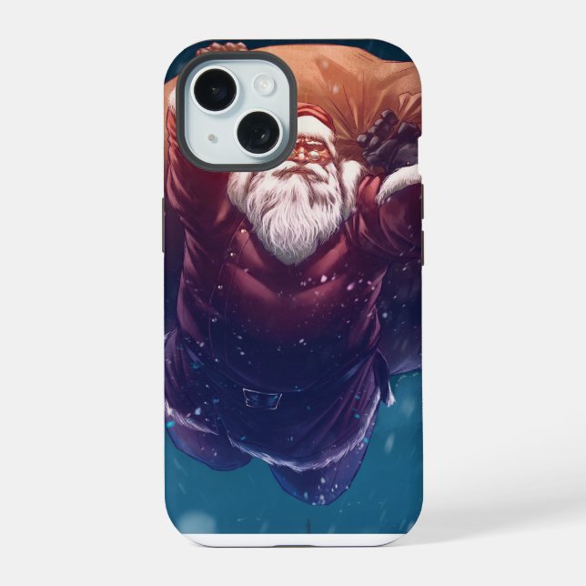 Super Santa iPhone 15 Case (Back)
