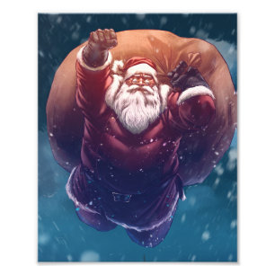 Super Santa Photo Print