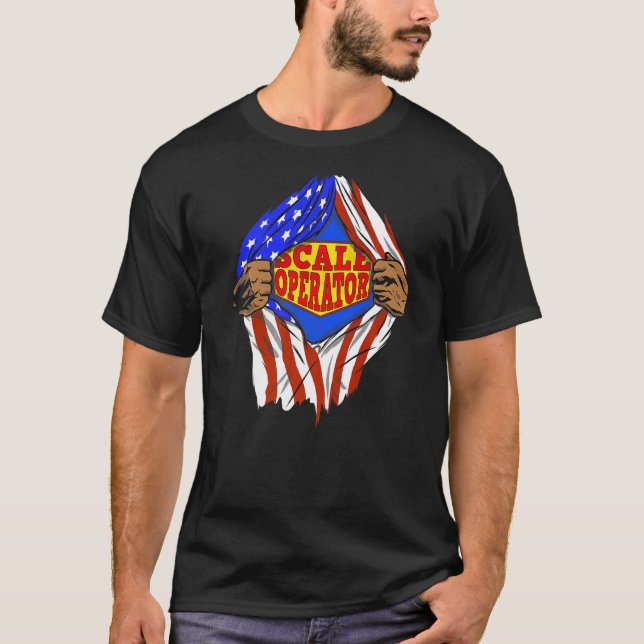 Super Scale Operator Hero Job T-Shirt (Front)