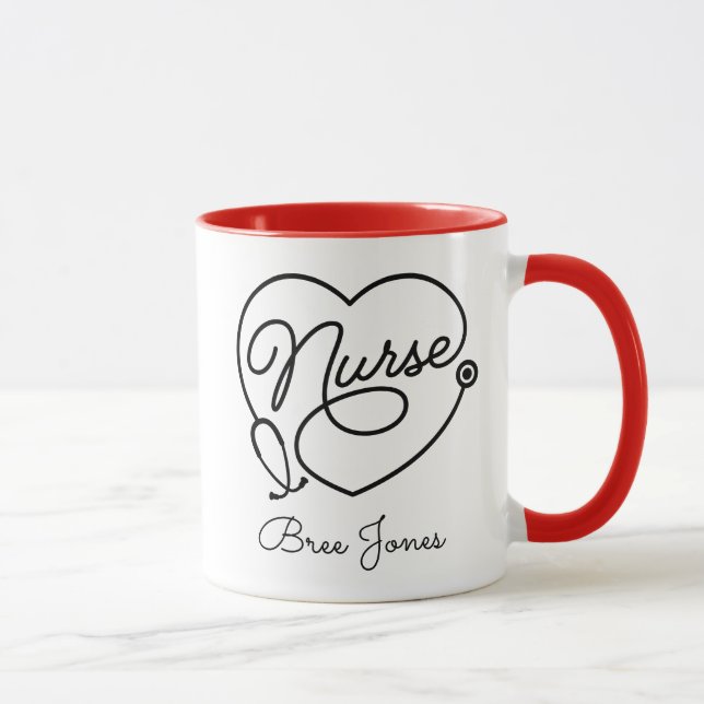 Super Scrubs Custom Name Nurse Doctor Mug (Right)