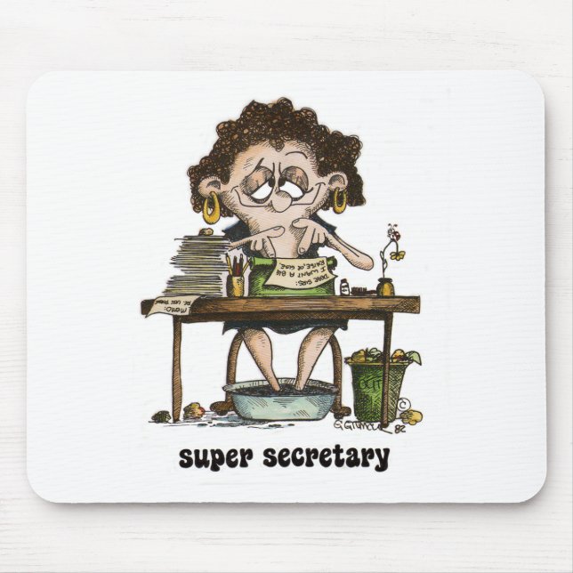 super secretary mouse pad (Front)