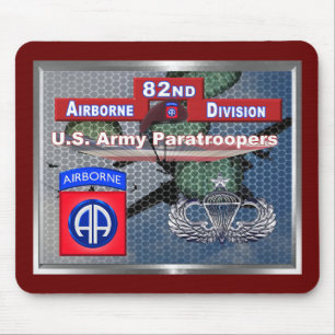 Super Senior Jump Wings 82nd Airborne Division Mouse Pad