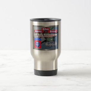 Super Senior Jump Wings 82nd Airborne Division Travel Mug