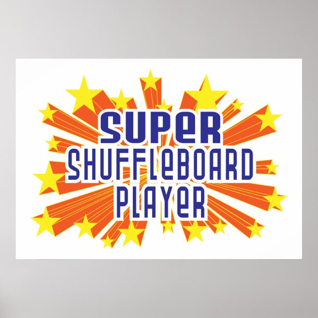 Super Shuffleboard Player Poster (Front)