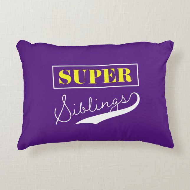 Super Sibling Decorative Cushion (Front)