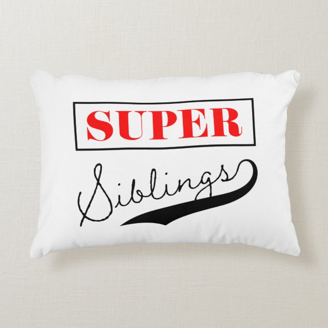 Super Sibling Decorative Cushion (Front)