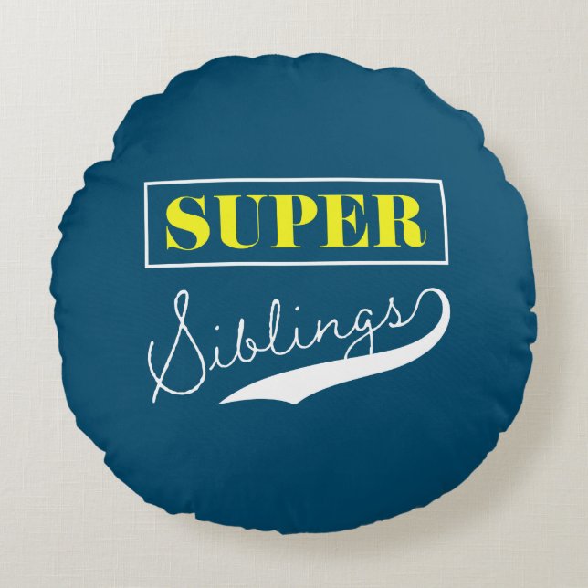 Super Sibling Round Cushion (Front)