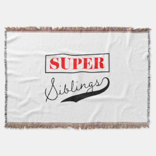 Super Sibling Throw Blanket