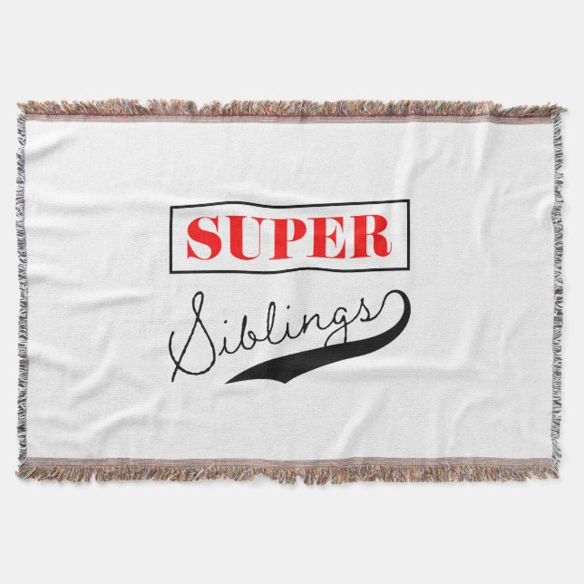 Super Sibling Throw Blanket (Front)