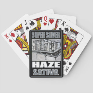 SUPER SILVER HAZE SATIVA PLAYING CARDS