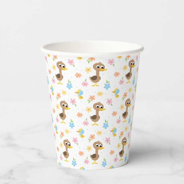 Super Simple | 5 Little Ducks Boy Baby Shower Paper Cups (Back)