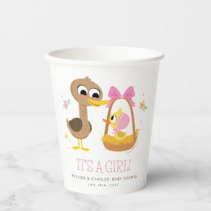 Super Simple 5 Little Ducks Girl Baby Shower Paper Cups