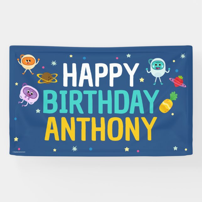 Super Simple | Bumble Nums Space Birthday Banner (Horizontal)