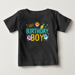 Super Simple   Bumble Nums Space Birthday Boy Baby T-Shirt