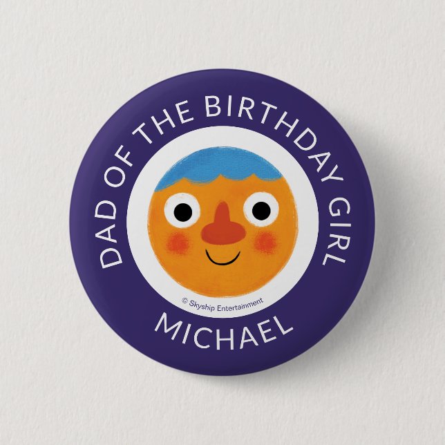 Super Simple Characters Festive Birthday 6 Cm Round Badge (Front)