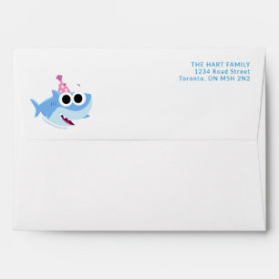 Super Simple   Finny the Shark Confetti Birthday Envelope
