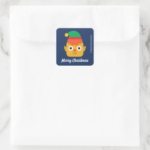 Super Simple   Holiday Cheesy Square Sticker