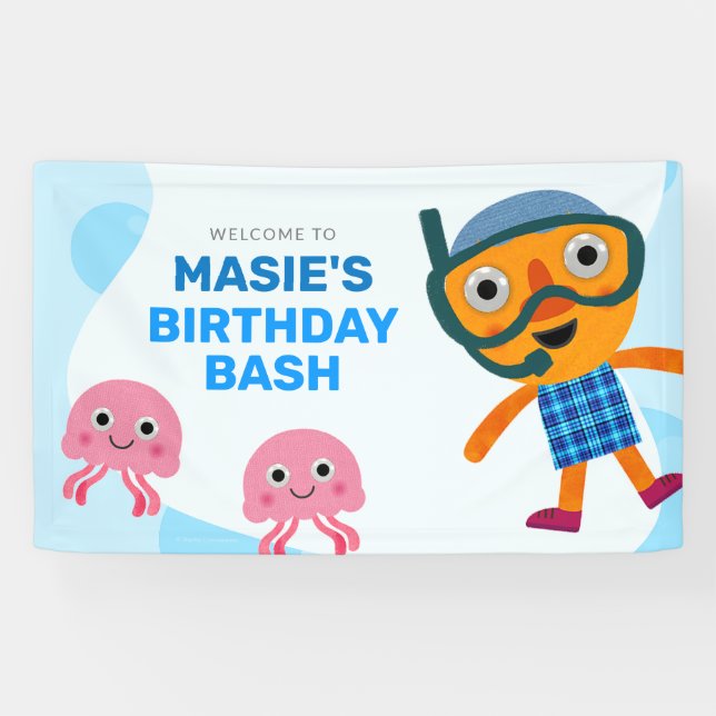Super Simple | Noodle & Pals Swim Party Banner (Horizontal)
