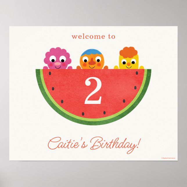 Super Simple | Noodle & Pals Watermelon Party Poster (Front)