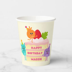 Super Simple   Nums Space Birthday Cake Paper Cups