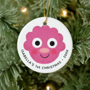 Super Simple Songs Custom Blossom 1st Christmas Ceramic Ornament