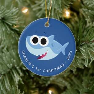 Super Simple Songs   Custom Finny First Christmas Ceramic Ornament