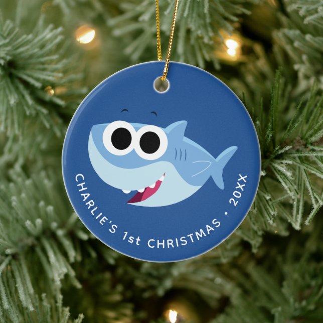 Super Simple Songs | Custom Finny First Christmas Ceramic Ornament (Tree)