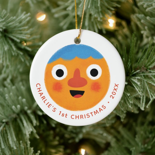 Super Simple Songs | Custom Noodle First Christmas Ceramic Ornament (Tree)