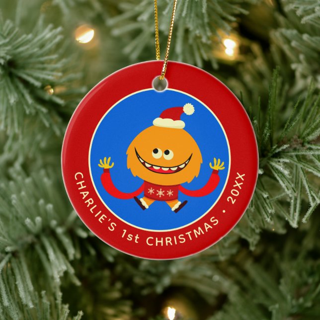 Super Simple Songs Dewey Rhymington Holiday Ceramic Ornament (Tree)