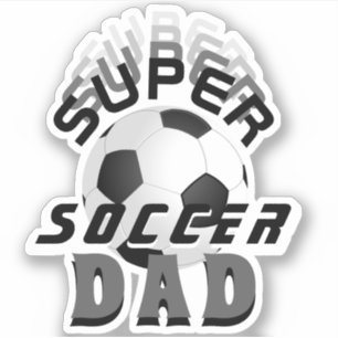 Super Soccer Dad Football Ball Sporty Father