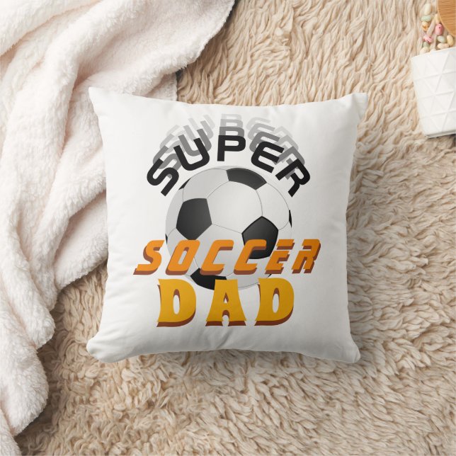 Super Soccer Dad Sport Father`s Day Cushion (Blanket)