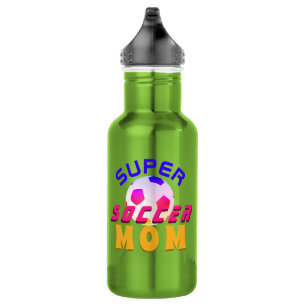 Super Soccer Mum Football Ball Colourful 532 Ml Water Bottle