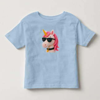 super soft unicorn-style plush style toddler T-Shirt