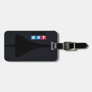 Super Sonic Transport Aeroplane Luggage Tag