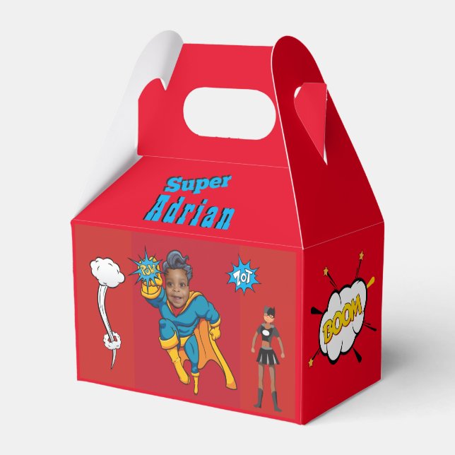 Super Special Kid's Greatest Superhero Photo Favour Box (Front Side)