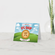 Super Special Pi Day Folded Invitation