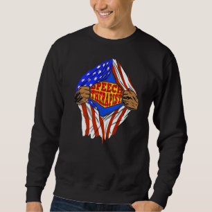 Super Speech Therapist Hero Job Sweatshirt
