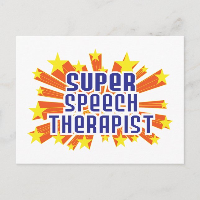 Super Speech Therapist Postcard (Front)