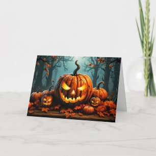 Super Spooky Halloween Pumpkins Card