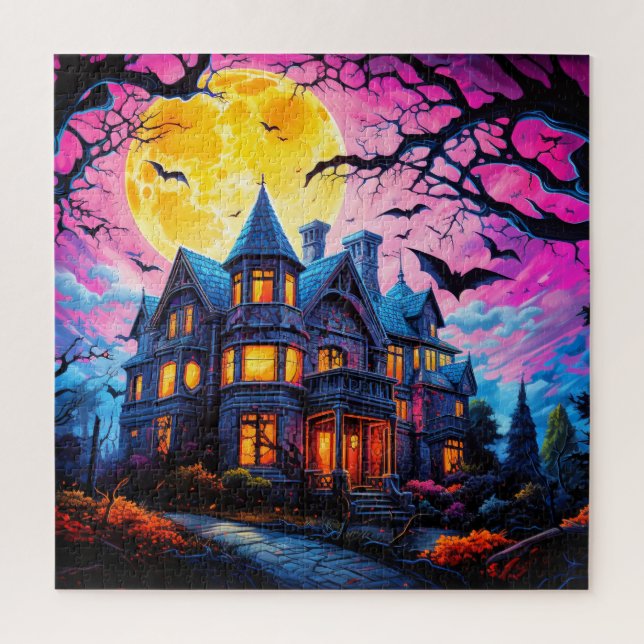 Super spooky Haunted House Jigsaw Puzzle (Vertical)