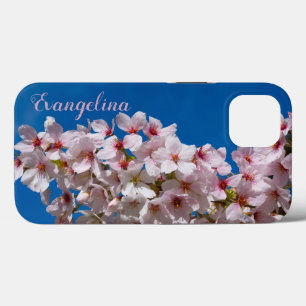 Super Spring Cherry Blossoms Sakura Custom Name iPhone 13 Case